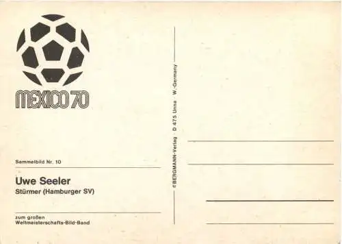 Mexico 1970 - Uwe Seeler mit Autogramm -742730