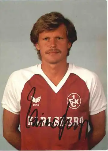 1. FC Kaiserslautern Rainer Geye mit Autogramm -742720