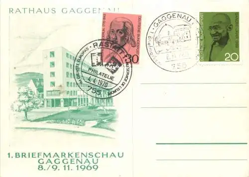 Rathaus Gaggenau - 1. Briefmarkenschau 1969 -742830