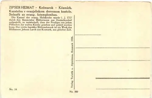 Kesmark - Zipser Heimat -742996
