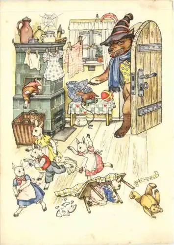 Märchen - Der Wolf und die sieben Geislein -743112