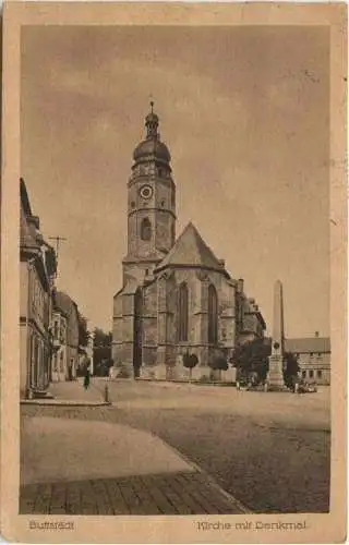 Buttstädt - Kirche mit Denkmal -743150