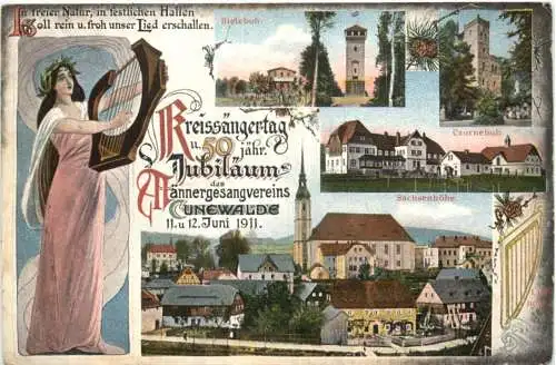 Cunewalde - Kreissängertag des Männergesangsvereins 1911 -743806