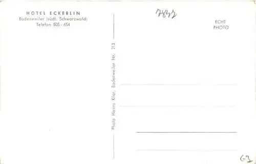 Badenweiler - Hotel Eckerlin -744118