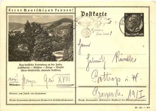 Rotenburg an der Fulda - Ganzsache -744260