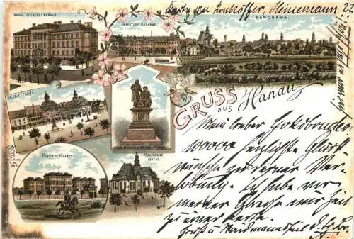 Gruß aus Hanau am Main - Litho -744526