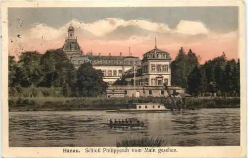 Hanau am Main - Schloß Philippsruh vom Main -744424