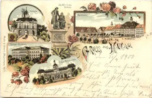 Gruss aus Hanau am Main - Litho -744432