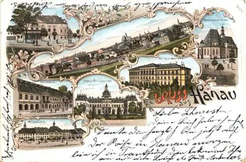 Gruss aus Hanau am Main - Litho -744542