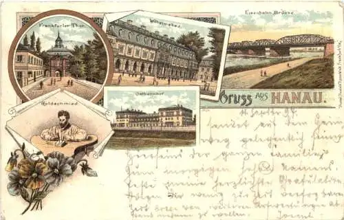 Gruss aus Hanau am Main - Litho -744532