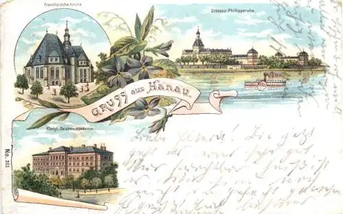 Gruss aus Hanau am Main - Litho -744578