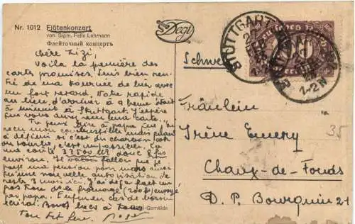 Künstler Ak Felix Lehmann - Flötenkonzert -745540