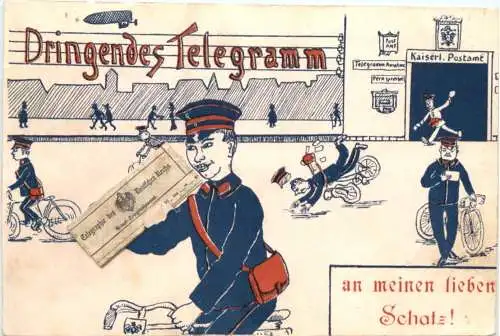Dringendes Telegramm - Postbote -745840