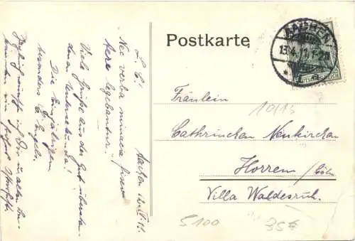 Aachen - Abschied vom Realgymnasium 1911 - Studentika -715546