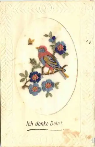 Bestickte Karte - Ich denke Dein -746054