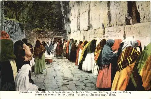 Jerusalem - The Jews Wailing place - Judaika -746432