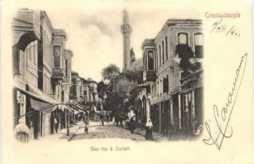 Constantinople - Une rue a Scutari -746492