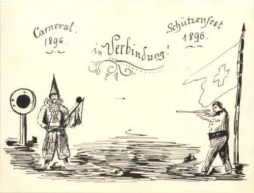 Baden - Carneval Schützenfest 1896 -746362