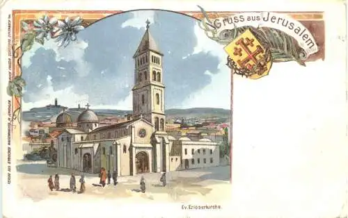 Gruss aus Jerusalem - Litho -746502