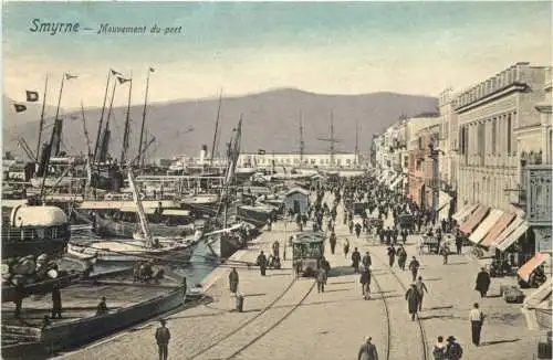 Smyrne - Mouvement du port -746670