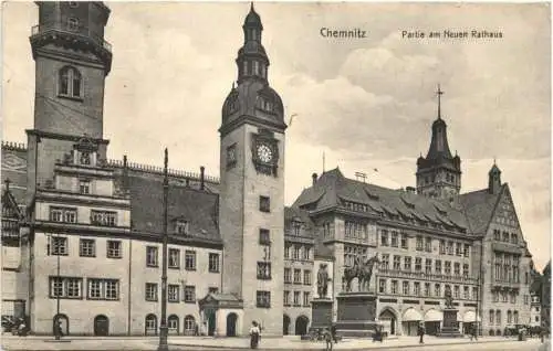 Chemnitz - Partie am neuen Rathaus -747278