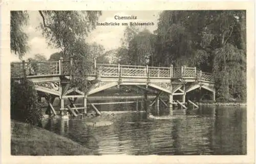 Chemnitz - Inselbrücke am Schlossteich -747240