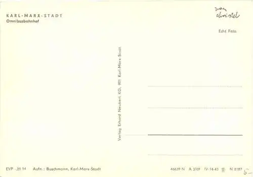 Karl-Marx-Stadt - Omnibusbahnhof -747422