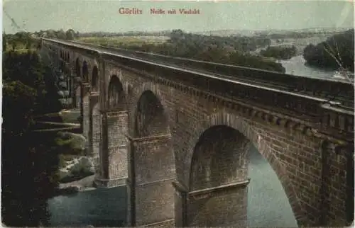 Görlitz - Neiße mit Viadukt -747644