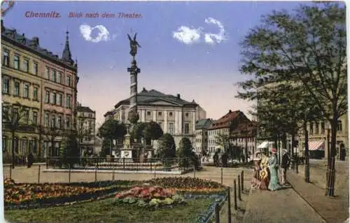 Chemnitz - Blick nach dem Theater -747336