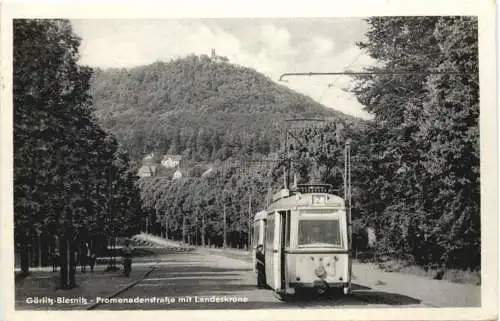 Görlitz-Blesnitz - Promenadenstraße mit Strassenbahn -747560