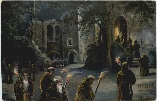 Oybin - Kirchhof mit Ruine -747862