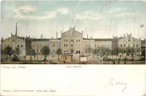 Gruss aus Zittau - Haupt-Bahnhof -748030