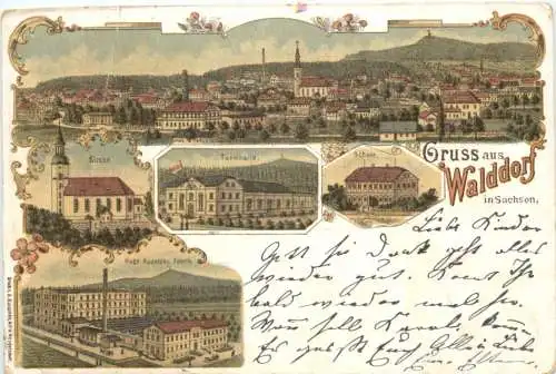 Gruss aus Walddorf in Sachen - Litho -748094