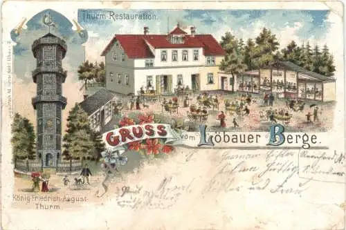 Gruss vom Löbauer Berge - Litho -748258