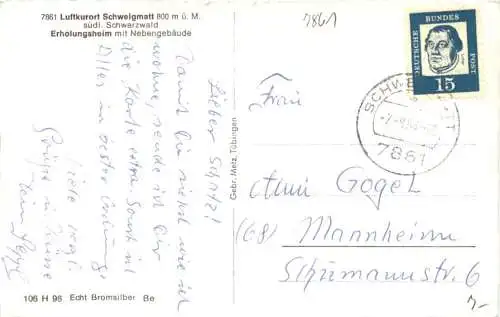 Schweigmatt - Erholungsheim -749496
