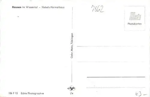 Hausen im Wiesental - Hebels Heimathaus -749596