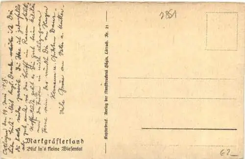 Markgräflerland - Blick ins Wiesental -749762