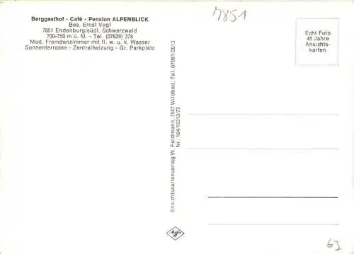 Grüße aus Endenburg Schwarzwald -749812