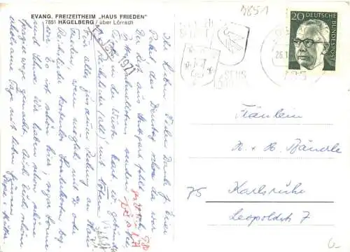 Hägelberg über Lörrach - Haus Frieden -749794