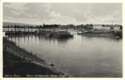 Weil am Rhein - Rhein Schiffsbrücke -749834