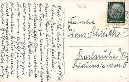 Weil am Rhein - Rhein Schiffsbrücke -749834