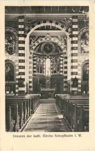 Schopfheim im Wiesental - Inneres der kath. Kirche -749984