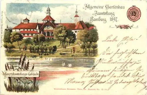 Hamburg - Allg. Gartenbau-Austellung 1897 - Litho -750528