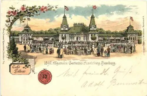 Hamburg - Allg. Gartenbau-Austellung 1897 - Litho -750542