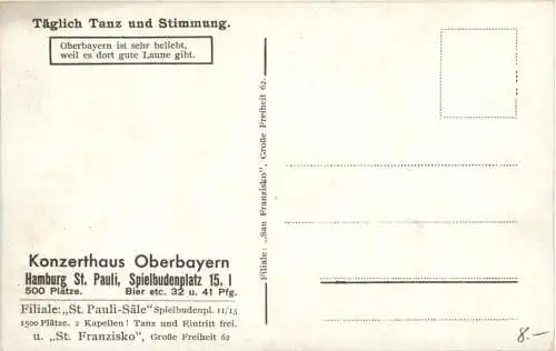 Hamburg - St. Pauli - Konzerthaus Oberbayern -750476