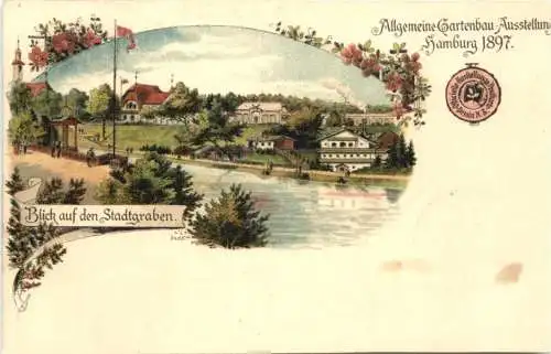 Hamburg - Allg. Gartenbau-Austellung 1897 - Litho -750520