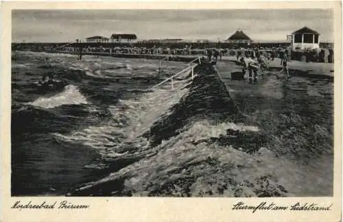 Nodseebad Büsum - Sturmflut am Südstrand -750950
