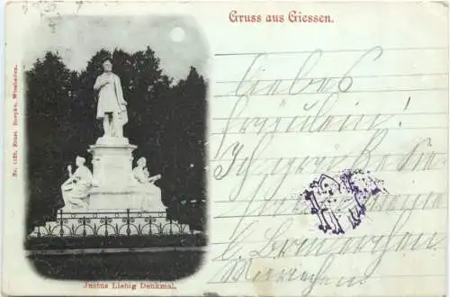 Gruss aus Giessen - Justus Liebig Denkmal -751148