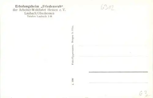 Laubach Oberhessen - Erholungsheim Friedrichsruh -751274