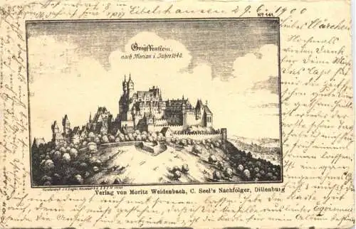 Greifenstein nach Merian im Jahre 1540 -751444